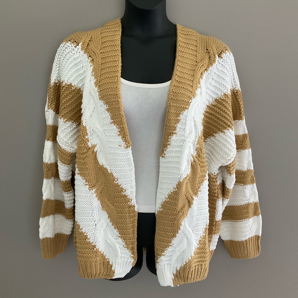 striped knit cardigan - Picture 1 of 9